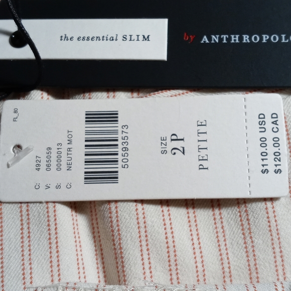 VINTAGE ANTHROPOLOGIE TROUSERS pinstripe - Picture 4 of 5